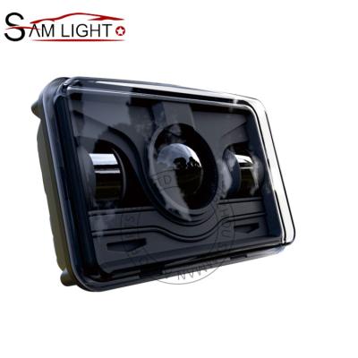 China Led Headlight Truck New 4x6 High Low Beam Led Headlight 5 Inch 45w Led IP68 DRL Angel Eyes Truck Driving Lights for sale