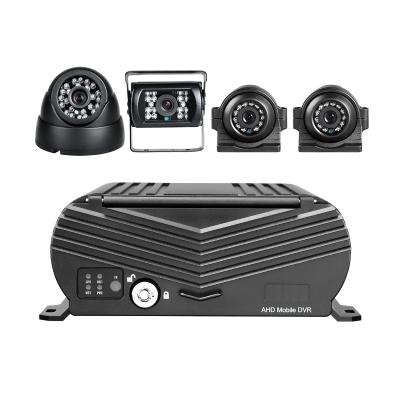 China NIGHT VISION 4 Channel 1080P GPS AHD HDD Mobile DVR With Both Sides Waterproof Front Rear View 4 Cameras for sale