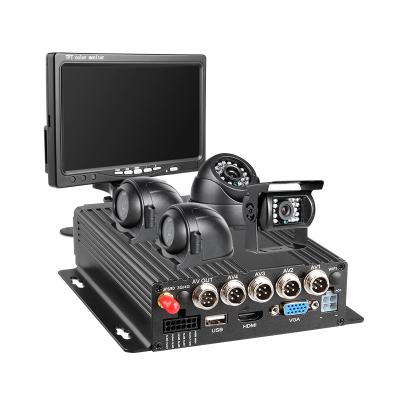 China NIGHT VISION MDVR Kit with 4 Channel 1080P GPS AHD Two Night Vision Camera SD Card DVR 4 IR and 7 Inch VGA Mobile Waterproof Monitors for sale