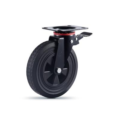 China Best Price Rigid High Quality Goods Easy To Install Removable Single Caster Flat Wheels For Sale for sale