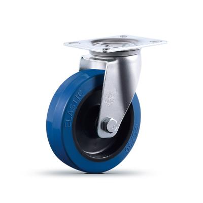 China Wholesale Rigid High Load Bearing Shock Absorber Component Rubber Caster Wheel For Sale for sale