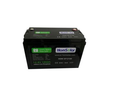 China Solar Toys 12V100Ah Lithium Battery Supports Parallel Connection 1280Wh LiFePO4 Battery for sale