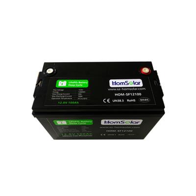 China Machine- Deep Cycle 12V 100Ah LiFepo4 Lithium Solar Battery, Best Kinds Made in China for sale