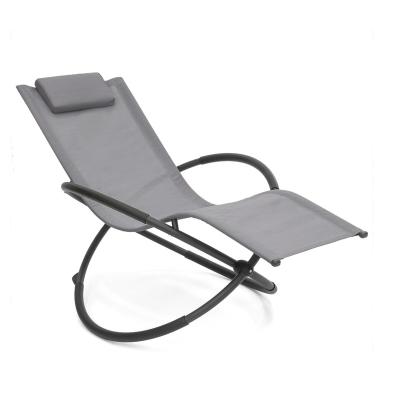 China Modern garden furniture outdoor  patio furniture textilene leisure rocking chair for sale