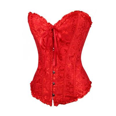 China Plus Size Breathable Classic Overbust Design Bustier Corset Royal Waist Trimmer For Ladies for sale