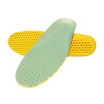 China Breathable Soft EVA Mesh Fabric Soft Honeycomb Foam Shoe Insole For Men And Women for sale