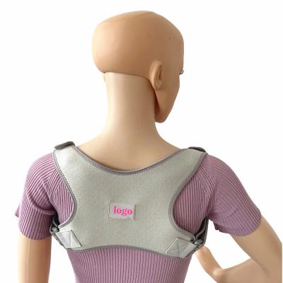 China Breathable Adjustable Upper Back Posture Corrector Brace Clavicle Belt for Adults and Children for sale