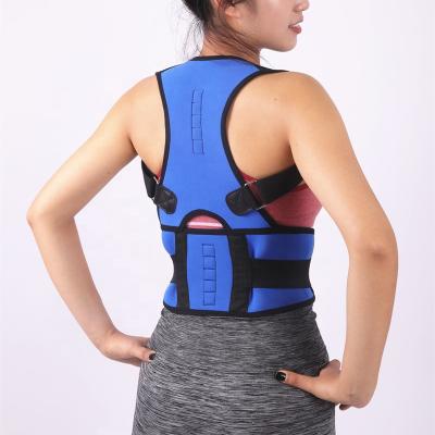 China Comfortable/Adjustable Neoprene Magnetic Back Posture Lumbar Corrector With Private Label for sale