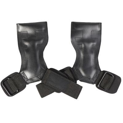 China Unisex Fitness Equipment Palm Guard Palm Guard Cowhide PVC Wrist Guard Hard Pull Grip Belt Non-slip Wear Resistant Power Belt for sale