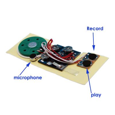 China Europe audio recordable recorder sensor module chip music voice recorder chip lightting recordable speaker for greeting card for sale