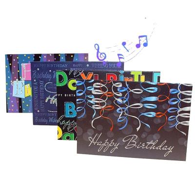 China China happy birthday craft paper e-greeting musical voice diy cards for sale