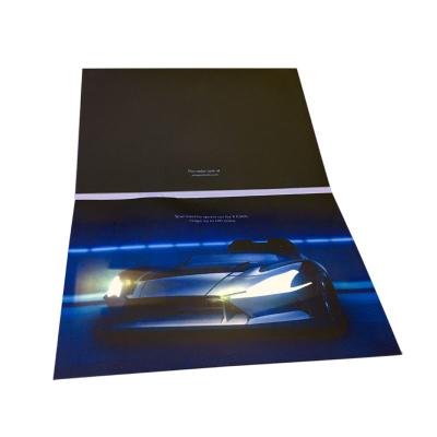 China Custom Europe Car Promotion Printing Greeting Cards Led Lighting Musical Greeting Card for sale