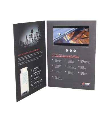 China Europe Digital Map Brochure Portrait Video Card Maker for sale