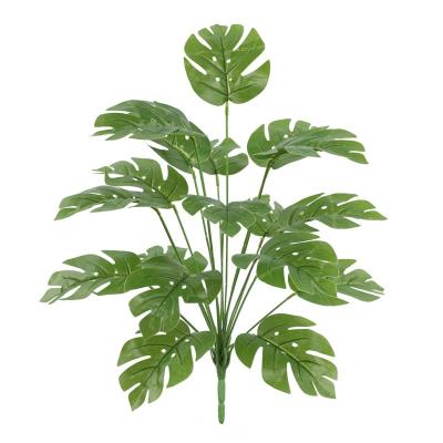 China Plastic Hot Sale Wedding Home Party Decoration Artificial 12 Turtle Leaf Palm Leaves for sale