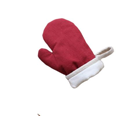 China Contemporary New Design Color Style Pure Cotton Oven Glove Heat Resistance Kitchen Oven Mitt for sale