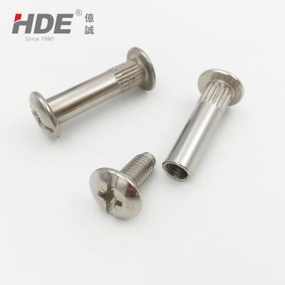 China Pan China Supplier Cheap Price Stainless Steel Nickel Color Furniture Connect Screw for sale