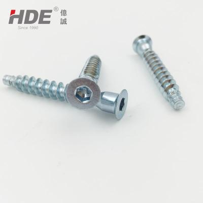 China Euro-galvanized quality flat metal furniture euro-screws fixing self-tapping bolt screws for sale