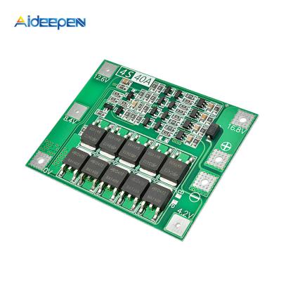 China 4S 40A Li-ion Lithium 18650 Battery Charger Protection Board PCB BMS For 40A Drill Motor 16-18V Lipo Current Cell Module Expand 45*55*3.4mm (Expanded) for sale