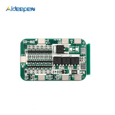 China New Arrival 012251 6S 15A 24V PCB BMS Protection Board For 6 Pack 18650 Li-ion Lithium Battery Cell Module for sale