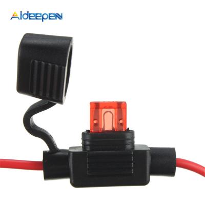 China 10A Waterproof Fuse Power Socket Mini Blade Type In Line Fuse Holders 050553 for sale