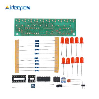 China NE555 NE555 and CD4017 LED Light Chaser Sequencer Follower Scroller DIY Kit Red C Module for sale