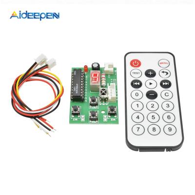 China DC 4V-6V Stepper Motor Driver Control Integrated Board Dual Phase 4 Wire Controller Speed ​​Adjustable With Remote 040260 for sale