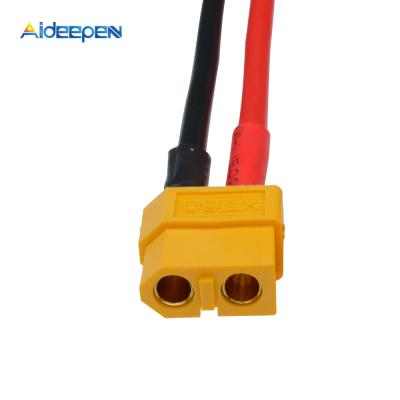 China Rc Batteries XT60 Connector Female With Housing 10CM / 100mm Silicon Wire 14AWG Cable for sale