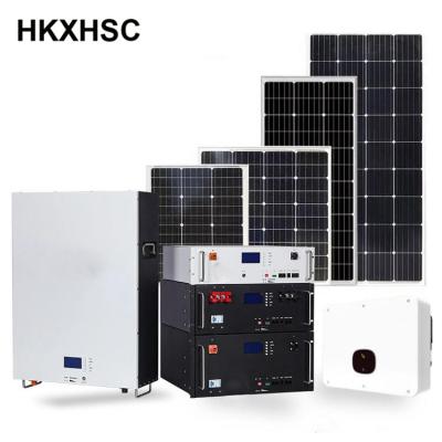 China Home Solar Hybrid Power System 5kw 10kw 20kw 30kw Solar Power Wind System for sale