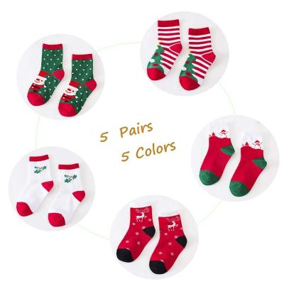 China QUICK DRY Custom Logo Cartoon Boys Funny Girls Custom Packing Christmas Fashion Socks Baby Christmas Sock for sale