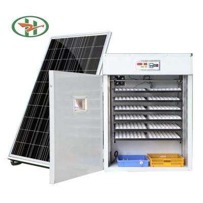 China 1056 Automatic Home Use Poultry Chicken Quail Egg Incubator Hatch Incubator Machine With Solar System for sale