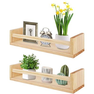 China Wooden Custom Simple Home Multi Function Sustainable Floating Rustic Wall Shelf Mail Sorter Organizer for sale