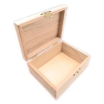 China Luxury Reused Stash Box Stash Materials Paulownia Custom Reusable Wood Gift Box Solid Wood Packaging Box for sale