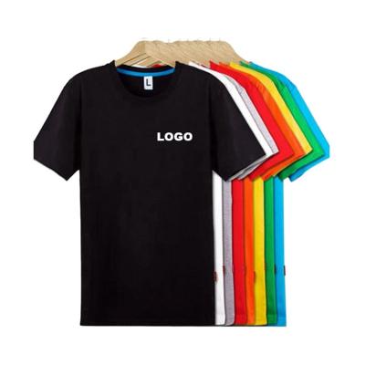 China Wholesale Fashion Blank Custom Logo Mens Breathable T-shirt Round Neck All Colors for sale