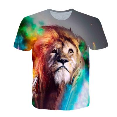 China Breathable Casual Fashion DIY Custom 3D Logo Sublimation Printing Men's T-Shirt for sale