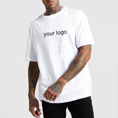 China Custom Logo Men Blank Solid White Anti-wrinkle T-shirts 180gsm Combed Cotton Daily Lifestyle T-Shirt for sale