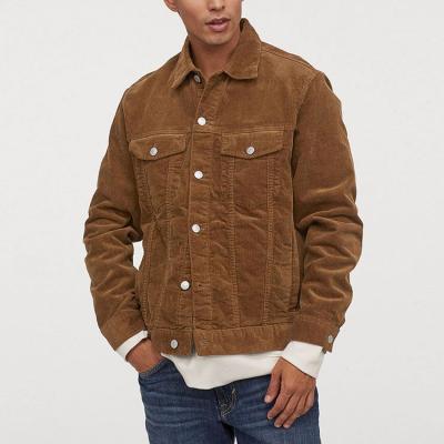 China Plus Size Metal Buttons Down Cuffs Corduroy Corduroy Safari Corduroy Button Down Yellow Casual Work Jacket For Men for sale