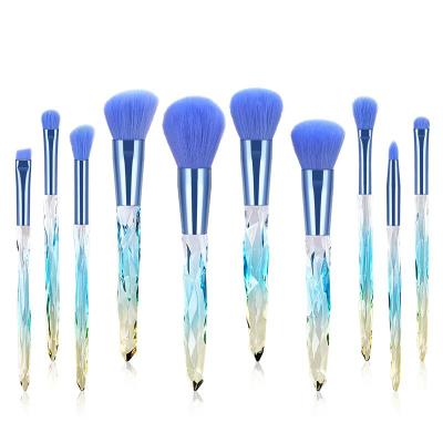 China Other Custom Wholesale Black/Blue Synthetic Makeup Brushes Tool Tapered Blending Hair Makeup Brush Tool Kits for sale