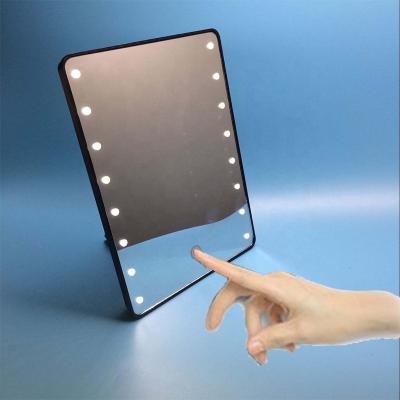 China Hot Selling Hot Selling Lighted Makeup Mirror Factory Direct Supply Of Newest 8 Highlight Three Mirrored LED Foldable Cosmetic Mirror for sale