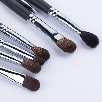 China Angular Blush 10pcs Brown Hair Makeup Eye Brush Picasso Horse Hair Makeup Brush for sale