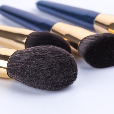 China Angular Blush Blue 12pcs Makeup Brushes Private Label Makeup Brush Set for sale