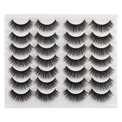 China Super Dramatic Thick False Mink Eye Lashes Soft And Skin Friendly Long Volume False Eyelashes 14 Pairs Pack for sale