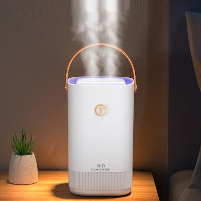 China Air Humidification+Light Large Capacity 3.3L Air Humidifier Body Aromatherapy Home Atomizer USB Mute Ultrasonic Humidifier with Color Lights for sale