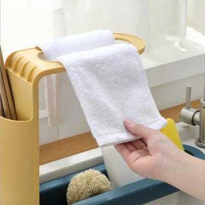 China Sustainable Expandable Finished Hanging Dishwashing Cloth Organizer Soap Drying Rack Sink Shelving Storage Kitchen Tools Rack for sale