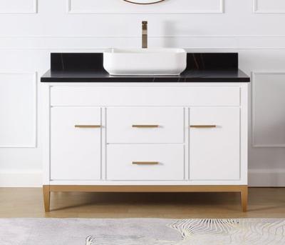 China Modern Contracted White Phoenix Bathroom Modern Dresser With Mirror Combination for sale