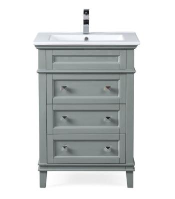 China Modern Hotel Gray Bathroom 24in Classic Modern Vanity for sale