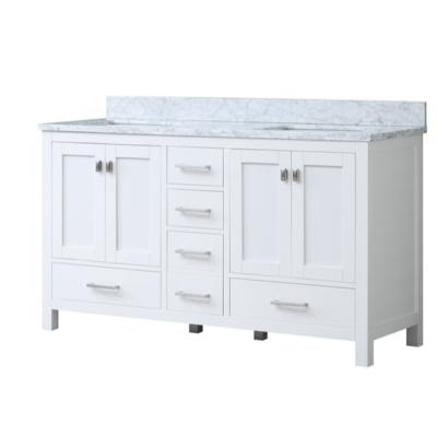 China High Quality Modern Floor Standing Bathroom Vanity Cabinet 60 In Cm Double Sink for sale