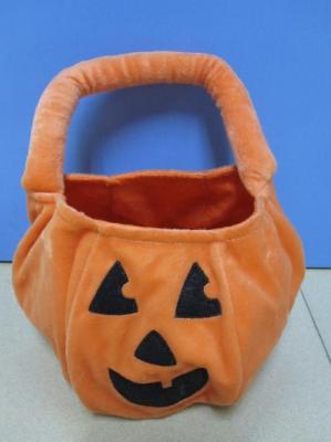 China Hallowmas Orange Gifts Bag Plush Bag for sale