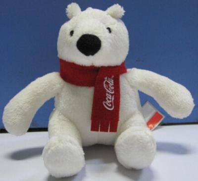 China Coca Cola Bear Polar Bear Plush Toys for sale