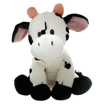 China White and Black Milka Cow Plush Toys for sale