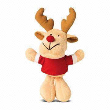 China Small Reindeer With T shirt Soft Toy Plush Toy for sale